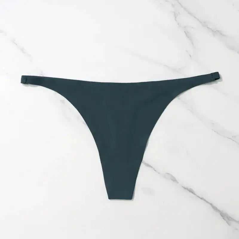 Silk Seamless Thong Bikini Panties For Women