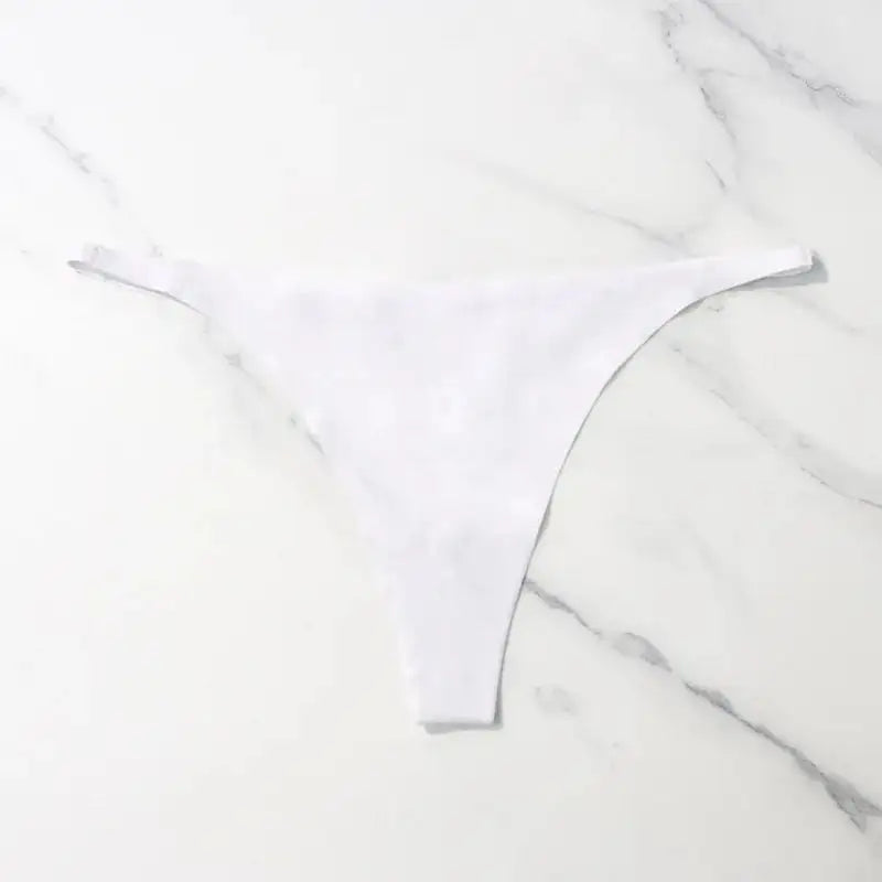 Silk Seamless Thong Bikini Panties For Women