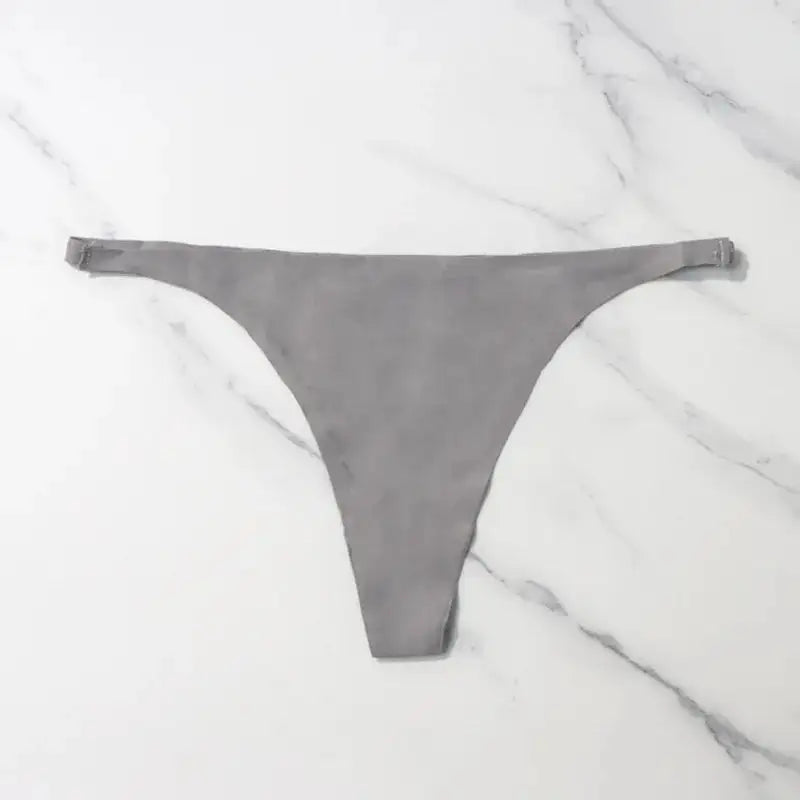 Silk Seamless Thong Bikini Panties For Women