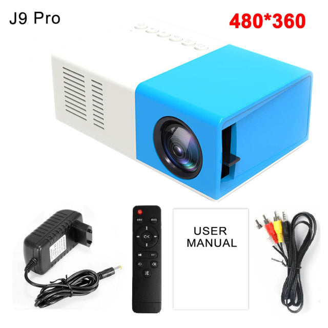 J9 Pro Mini Projector LED Media Player
